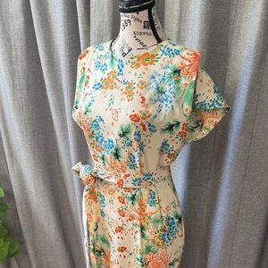 Floral Print Pencil Dress